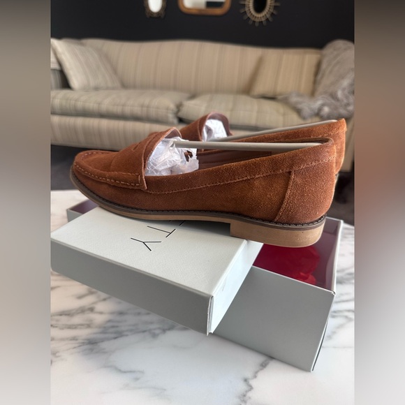 Sole Society Tan Cow Suede Loafers - Picture 4 of 6